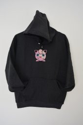 QUMRU Jigglypuff Nakış İşlemeli Unisex Kapüşonlu Sweatshirt - 1