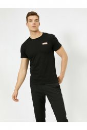 Erkek Siyah T-Shirt 0YAM14170OK thumbnail 2