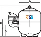 Superpool Polyester Havuz Kum Filtresi 950 MM thumbnail 2