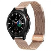 Polham Çelik Milano Loop Samsung Galaxy Watch 20MM ve Huawei GT2-GT3- Magic 2 42MM için Kordon Kayış - 11