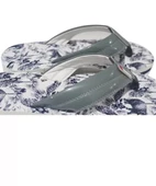 Yüksek Topuklu Tekstil Kolonlu Ultra Hafif Parmak Arası Kadın Yeşil Deniz Terliği 45016 - 2