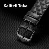 Polham Businessloop Gerçek Deri Apple Watch 38-40-41MM için Kordon Kayış, Tüm Ciltlere Uyumlu Kayış - 10