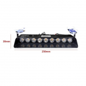 Kumandalı Polis Çakarı Cam İçi Vantuzlu 9 Led Kırmızı Mavi Beyaz Çakmaklık Girişli Ön Arka Cam - 8