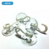 Vantuz Öpücük Vantuzlu Askı Öpücük Askı 100 Adet Cam Vantuzu Cap 4 cm - 1