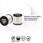 Mercan Net (1 Kg) Beyaz Bobin Misina - 2