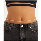 Altın Kaplama Kadın Bel Zinciri - 1