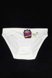 Kadın Ten Bambu Kumaş Slip Külot 12 Adet - 4