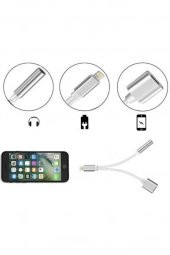 Lightning Kulaklık Şarj Çevirici Çoklayıcı Dönüştürücü Adaptör - 2