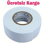 Çift Taraflı Yapıştırma Köpük Bantı 25 MM X 2mt Montaj Bandı 1 Adet - 1