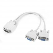 Vga Y Kablo Çoğaltıcı Ekran Çoklayıcı Splitter Hub Vga To 2 Vga - 1
