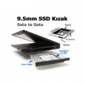 Dvd Yuvasına Ssd Bağlama Ssd Caddy 9.5 Mm Kızak 2 Hard Disk Bağla - 1