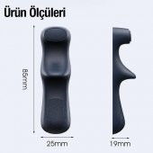 Coofbe Tüm Tabletlere Uyumlu 2 Adet Parmak Tutucu Oyun Kolu, Yapışkanlı Silikon Gamer Tablet Kolu - 5