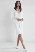 Pierre Cardin 6335 Saten Gecelik Sabahlık Pijama Takım Şort Takım 6'lı Çeyiz Seti - 1