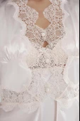 Pierre Cardin 6335 Saten Gecelik Sabahlık Pijama Takım Şort Takım 6'lı Çeyiz Seti - 9