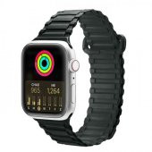 Coofbe Apple Watch 42-44-45MM İçin Manyetik Silikon Kordon Kayış, Apple Watch 2-3-4-5-6-7-8 ve SE - 1