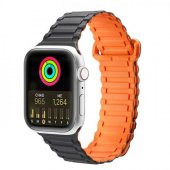 Coofbe Apple Watch 42-44-45MM İçin Manyetik Silikon Kordon Kayış, Apple Watch 2-3-4-5-6-7-8 ve SE - 11