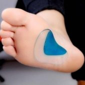 1 Çift Ark Takviye Taban Düşüklüğü Düz Taban Içe Basma Destekli Anatomik Silikon Ayakkabı Tabanlığı - 3