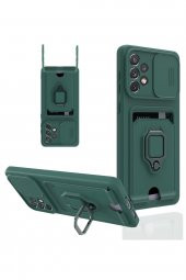 Samsung Galaxy A53 Kılıf Zuma Kamera Sürgülü İpli Silikon Kılıf - 3