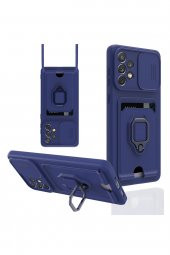 Samsung Galaxy A33 Kılıf Zuma Kamera Sürgülü İpli Silikon Kılıf - 3