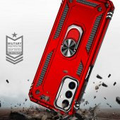 Samsung Galaxy M23 Kılıf Sofya Yüzüklü Standlı Silikon Kılıf - 9