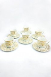 Porselen 6 Kişilik Kahve Fincanı Takımı 100Ml - 3