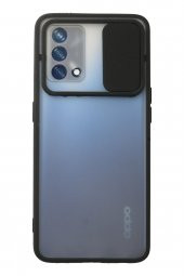 Oppo A55 4G Kılıf Palm Buzlu Kamera Korumalı Silikon Kılıf - 1