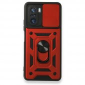 Xiaomi Redmi K40 Kılıf Pars Lens Yüzüklü Standlı Silikon Kılıf - 4