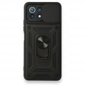 Xiaomi Mİ 11 Lite Kılıf Pars Lens Yüzüklü Standlı Silikon Kılıf - 1
