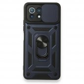 Xiaomi Mİ 11 Lite Kılıf Pars Lens Yüzüklü Standlı Silikon Kılıf - 3