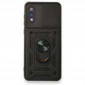 Samsung Galaxy A02 Kılıf Pars Lens Yüzüklü Silikon Kılıf - 1