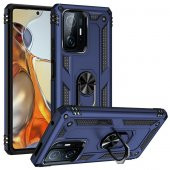 Xiaomi Mi 11T Pro Kılıf Sofya Yüzüklü Standlı Silikon Kılıf - 4