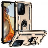 Xiaomi Mi 11T Pro Kılıf Sofya Yüzüklü Standlı Silikon Kılıf - 6