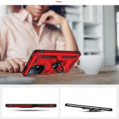 Xiaomi Mi 11T 5G Kılıf Sofya Yüzüklü Standlı Silikon Kılıf - 11