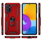 Samsung Galaxy M52 Kılıf Sofya Yüzüklü Standlı Silikon Kılıf - 10