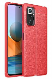Xiaomi Redmi Note 10 Pro Kılıf Focus Derili Silikon Kılıf - 4