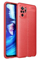 Xiaomi Redmi Note 10 Kılıf Focus Derili Silikon Kılıf - 3