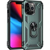 iPhone 13 Pro Kılıf Sofya Yüzüklü Standlı Silikon Kılıf - 2