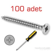 Meridyen Sunta Vidası 5.0x100mm 100 Adet - 3