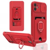 iPhone 11 Kılıf Zuma Kartvizitli Yüzüklü İpli Silikon Kılıf - 2