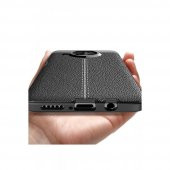 Xiaomi Redmi Note 9 Pro 5G Kılıf Focus Derili Silikon Kılıf - 4