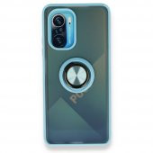 Xiaomi Redmi K40 Pro Kılıf Montreal Yüzüklü Standlı Silikon Kılıf - 3