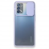Oppo A74 4G Kılıf Palm Buzlu Kamera Korumalı Silikon Kılıf - 5
