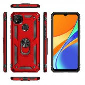Xiaomi Redmi 9C Kılıf Sofya Yüzüklü Standlı Korumalı Kılıf - 2