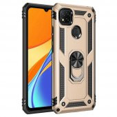 Xiaomi Redmi 9C Kılıf Sofya Yüzüklü Standlı Korumalı Kılıf - 8