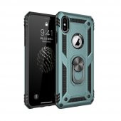 iPhone XS Kılıf Sofya Yüzüklü Standlı Korumalı Kılıf - 7