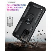 Xiaomi Poco F3 Kılıf Sofya Yüzüklü Standlı Korumalı Kılıf - 4