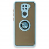 Xiaomi Redmi Note 9 Kılıf Arkası Buzlu Yüzüklü Montreal Kapak - 3