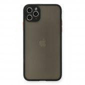 Apple iPhone 11 Pro Max Kılıf Arkası Buzlu Montreal Silikon Kapak - 6