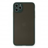 Apple iPhone 11 Pro Max Kılıf Arkası Buzlu Montreal Silikon Kapak - 8