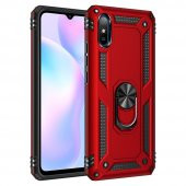 Xiaomi Redmi 9A Kılıf Sofya Yüzüklü Standlı Korumalı Kılıf - 6